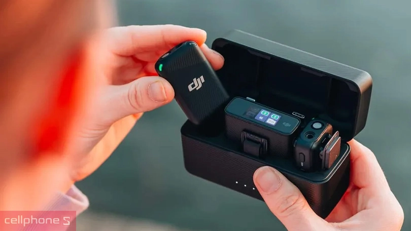 Thiết kế Microphone không dây DJI II TX RX 1 Mic