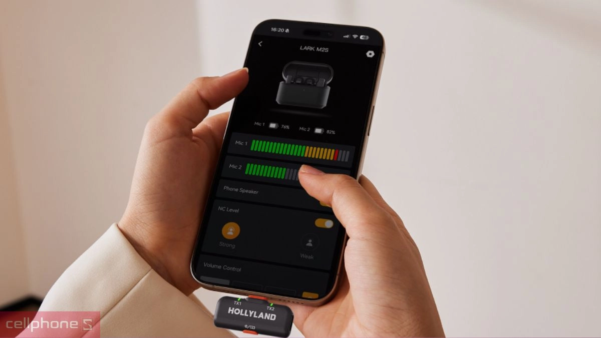 Thời lượng sử dụng của bộ microphone thu âm Hollyland LARK M2S Camera + USB-C RX