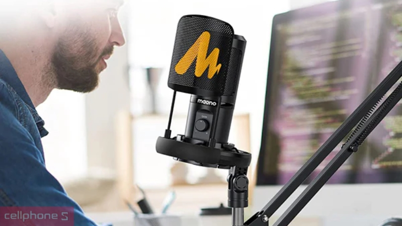Các tiện ích hỗ trợ kèm của microphone thu âm Maono PM461