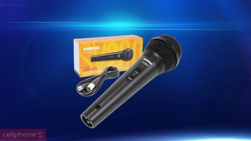 Thiết kế micro Karaoke Shure SV200