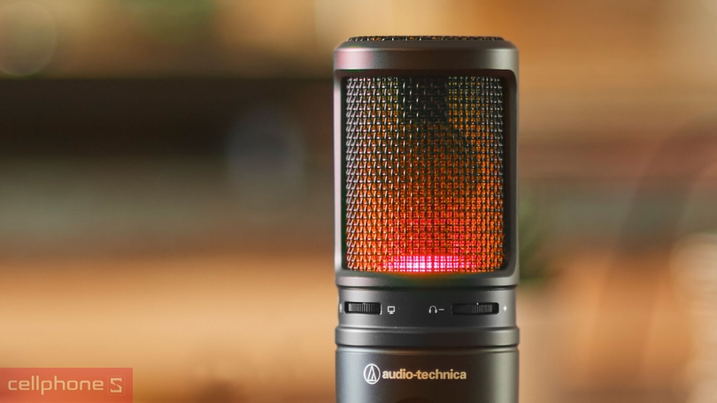 Hiệu quả lọc ồn, ghép nối tự động của microphone thu âm Audio Technica AT2020USB-X