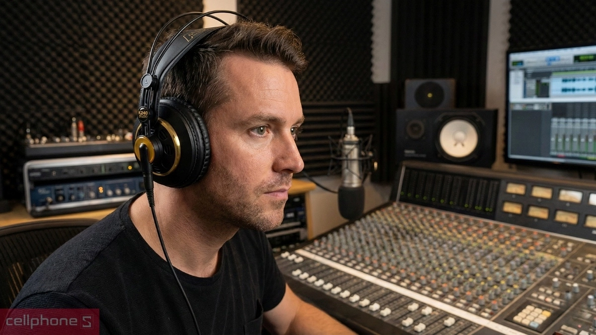 Tái tạo âm thanh với tai nghe kiểm âm AKG K240 Studio