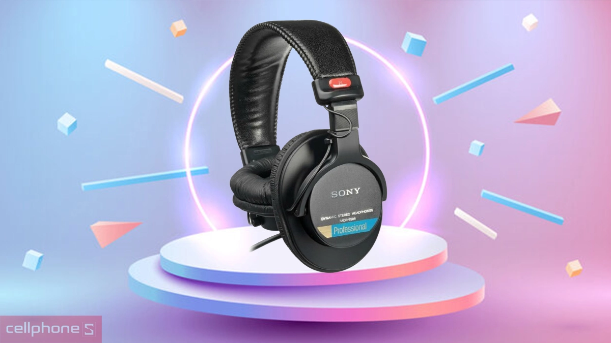 Thiết kế tai nghe kiểm âm Sony MDR-7506