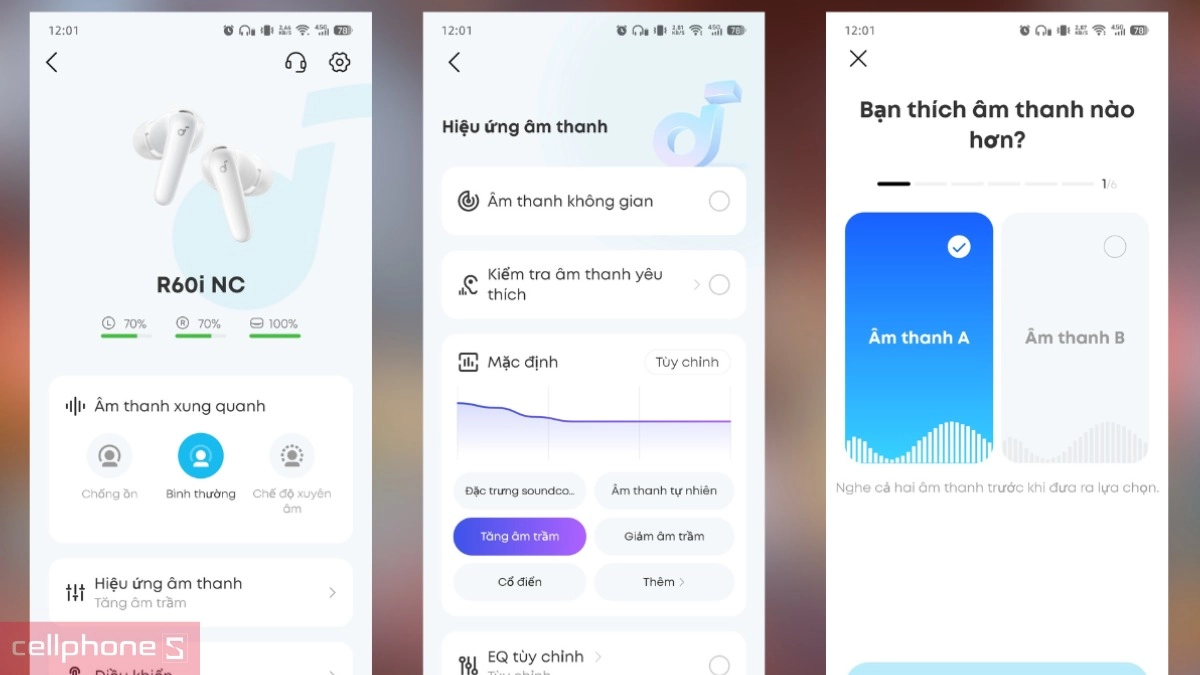 Chất lượng âm thanh cùng khả năng khử ồn của tai nghe không dây Anker Soundcore R50i NC