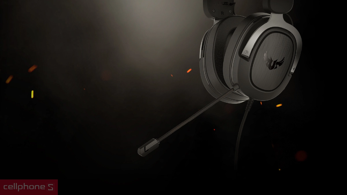 Micro và khả năng kết nối, điều khiển của tai nghe Gaming Asus Tuf H3