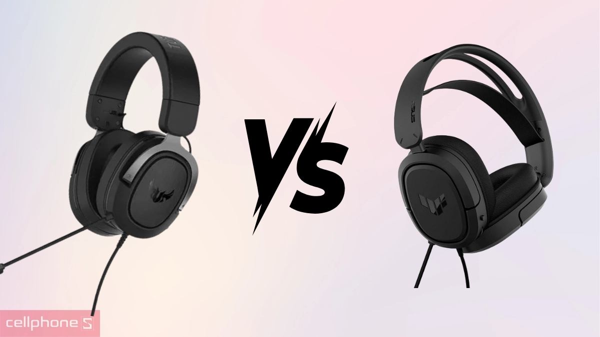 So sánh tai nghe Gaming Asus Tuf H3 với Gaming Asus Tuf H1