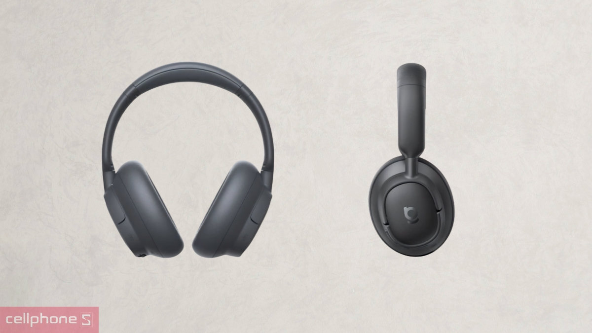Thiết kế Over-ear giúp tai nghe chụp tai Baseus Bass BH1 NC Lite mang lại cảm giác đeo êm ái
