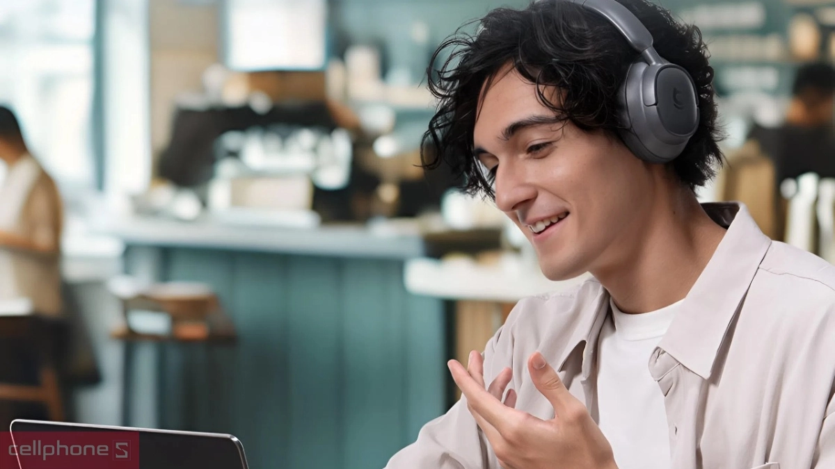 AI ENC Tai nghe chụp tai Bluetooth Baseus Bass BH1