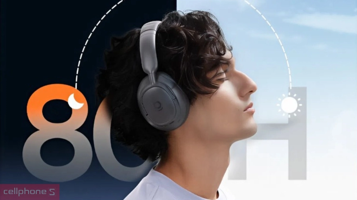 Thời lượng pin Tai nghe chụp tai Bluetooth Baseus Bass BH1