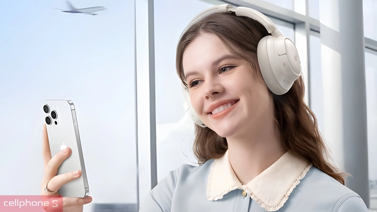 Kết nối cuộc gọi Tai nghe chụp tai không dây Baseus Bass BH1 NC