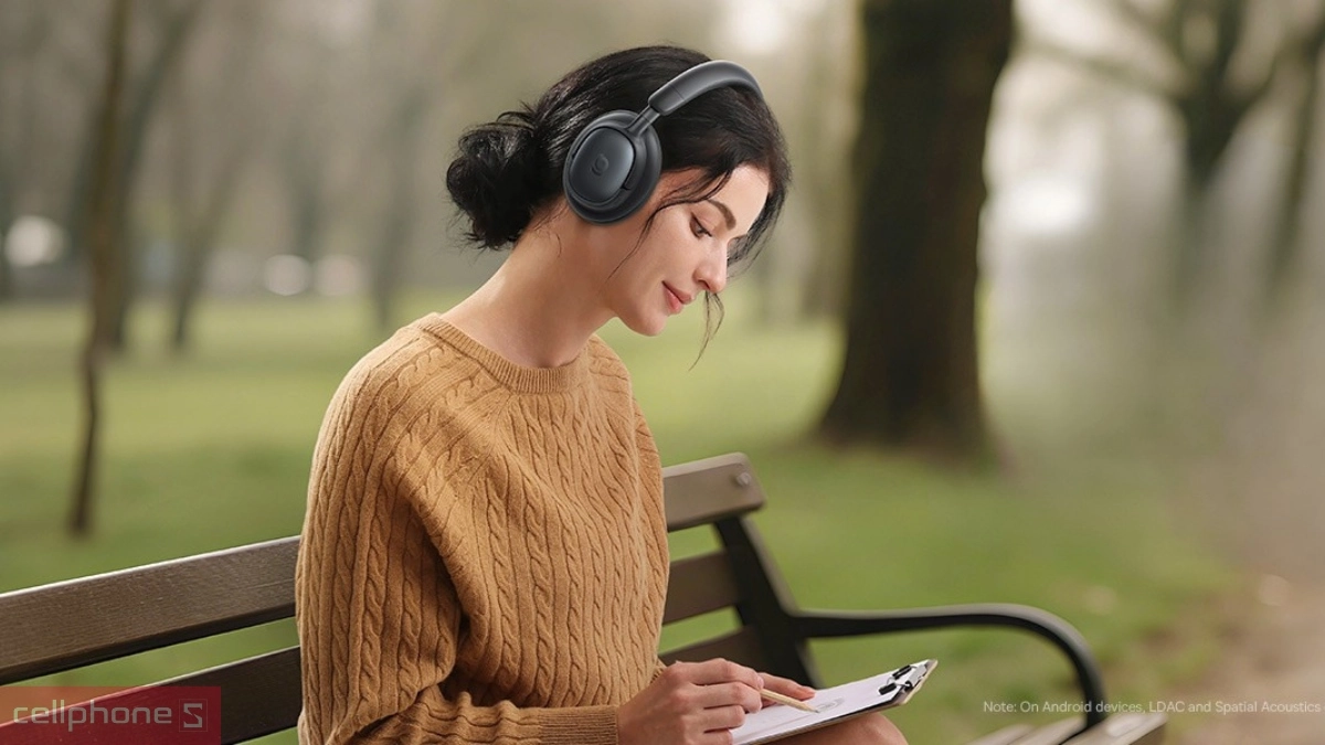 Công nghệ âm thanh tai nghe chụp tai không dây Baseus Bowie MH1 (ANC)