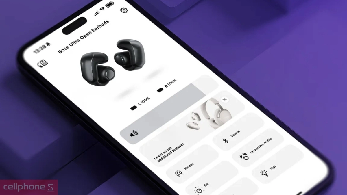 Khả năng kết nối thông minh của tai nghe thể thao Bose Ultra Open Earbuds