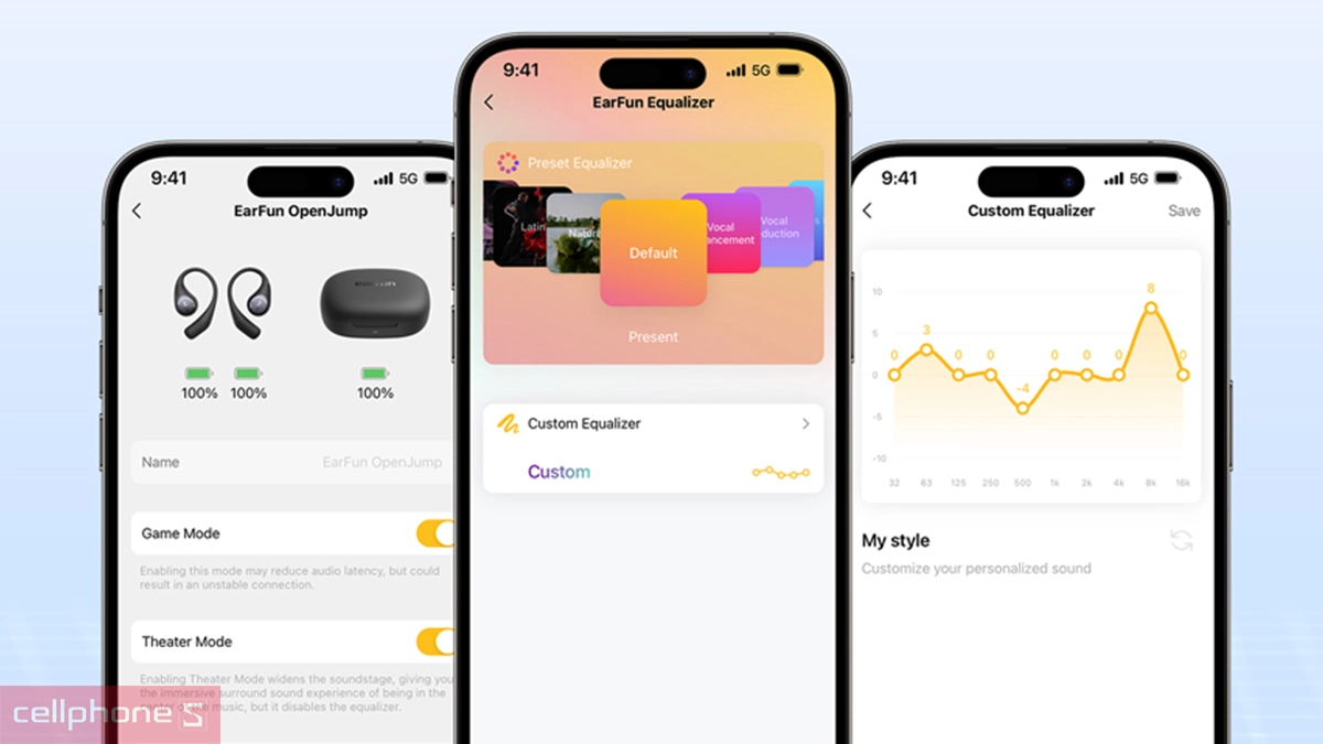 Két nối Tai nghe Bluetooth EarFun Open Jump