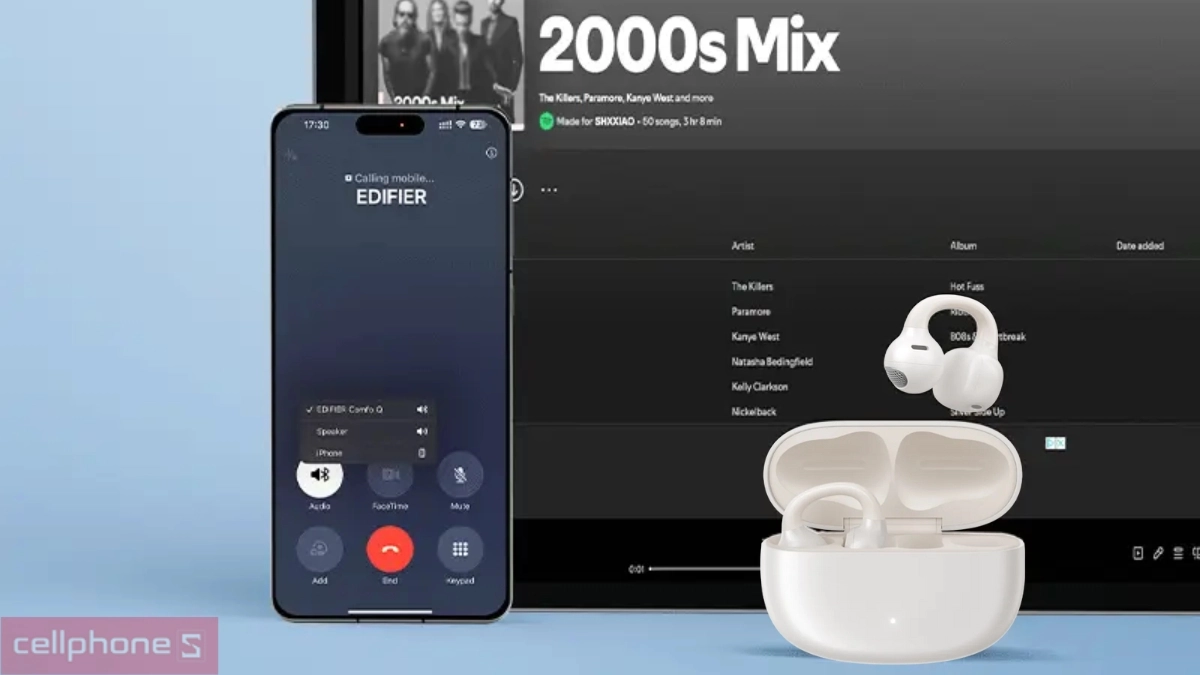 Kết nối tai nghe Edifier Comfo Q
