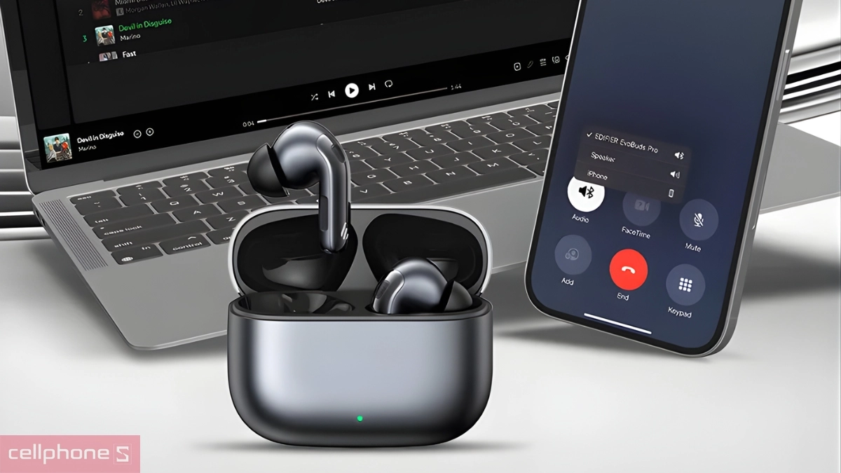 Kết nối tai nghe Bluetooth Edifier Evobuds Pro (ANC)