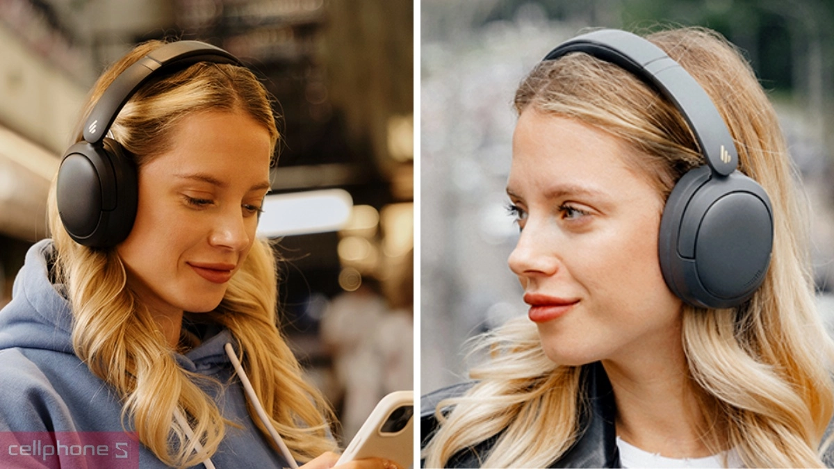 Thiết kế tai nghe bluetooth chụp tai Edifier W800BT Pro