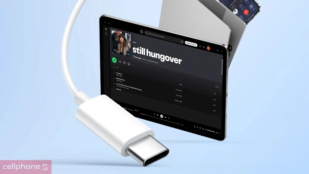 Cổng kết nối tai nghe có dây Edifier P230 USB-C