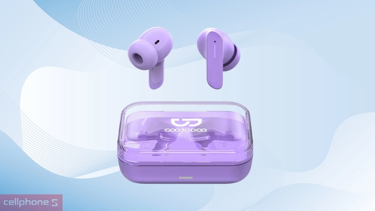 Viên pin bền bỉ và cổng sạc Type-C của Tai nghe Bluetooth GOOJODOQ J240