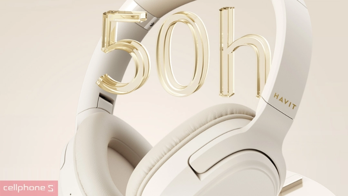 Pin và thời lượng sử dụng của tai nghe Bluetooth chụp tai Havit H612BT Pro (ANC)