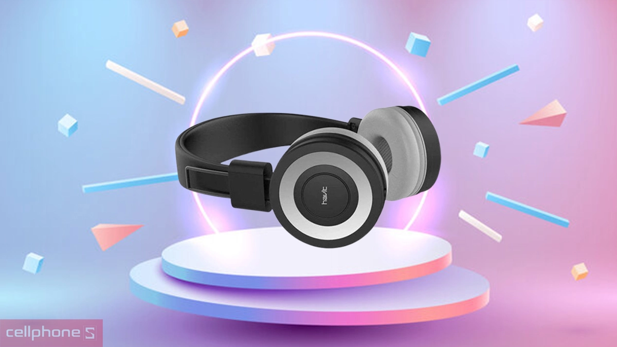 Thiết kế tai nghe chụp tai có dây Havit HV-H2218D