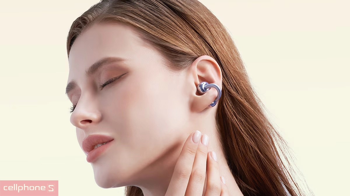 Micro kép thông minh trên tai nghe Bluetooth Honor Choice Earbuds Clip hỗ trợ đàm thoại rõ ràng