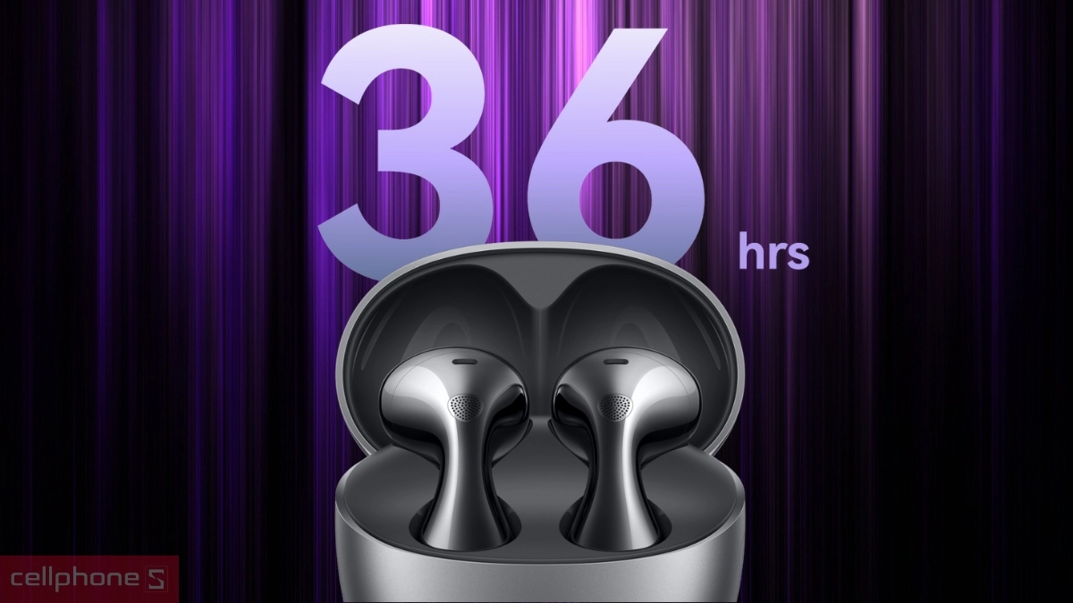 Tai nghe không dây Huawei Freebuds 6 có thời lượng pin ấn tượng