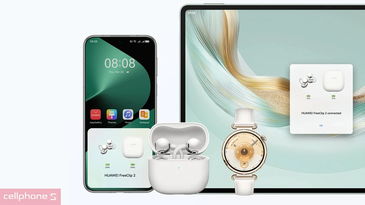 So sánh tai nghe Huawei Freeclip 2 với Huawei Freeclip