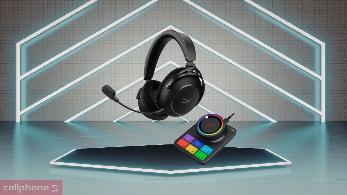 Thiết kế tai nghe HyperX Alpha 2 Wireless