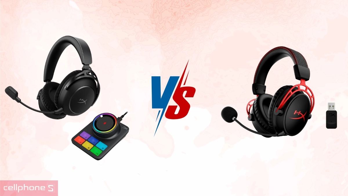 So sánh tai nghe HyperX Alpha 2 Wireless với HyperX Alpha Wireless
