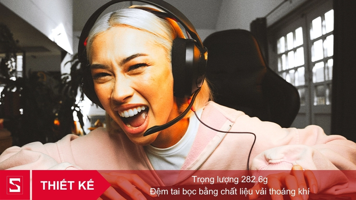 Thiết kế tai nghe chụp tai JBL Quantum 250