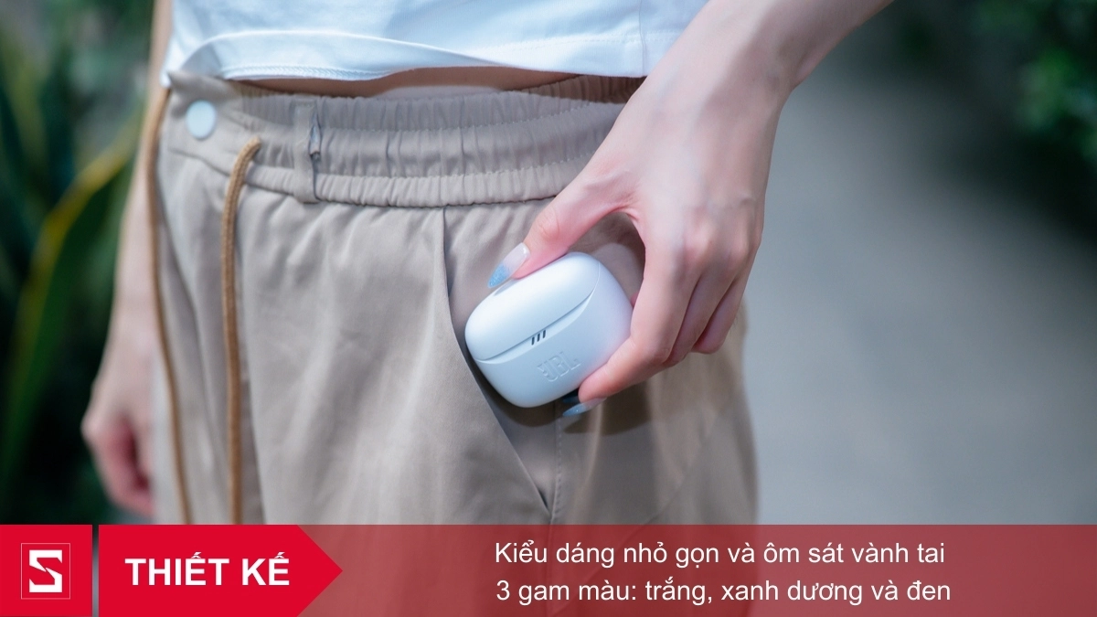 Thiết kế  tai nghe JBL Tune Buds 2