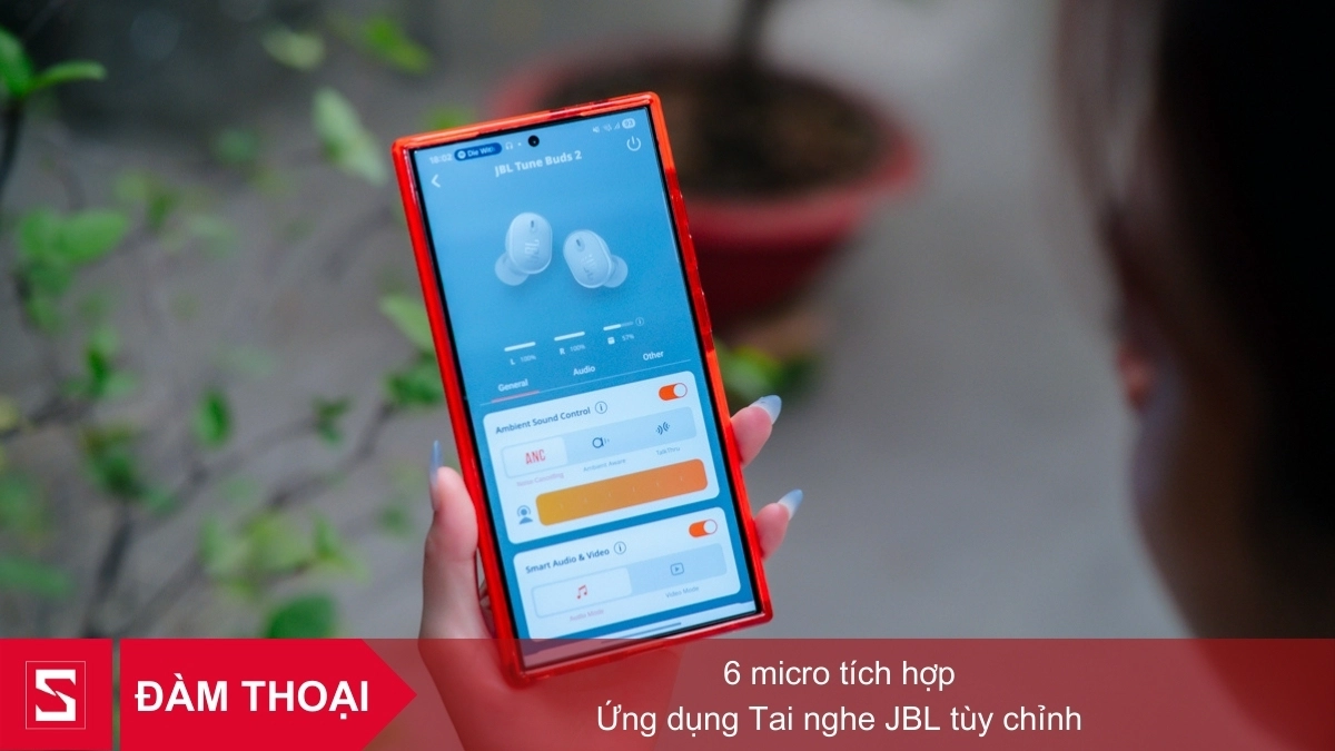 Đàm thoại  tai nghe JBL Tune Buds 2