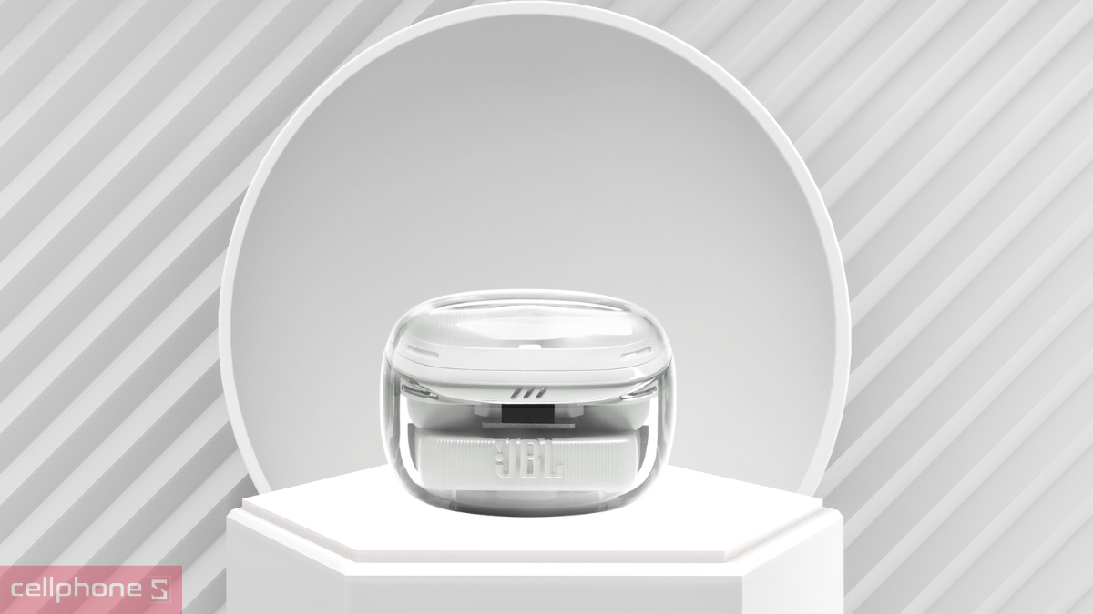 Thiết kế tai nghe không dây JBL Tune Buds 2 Ghost