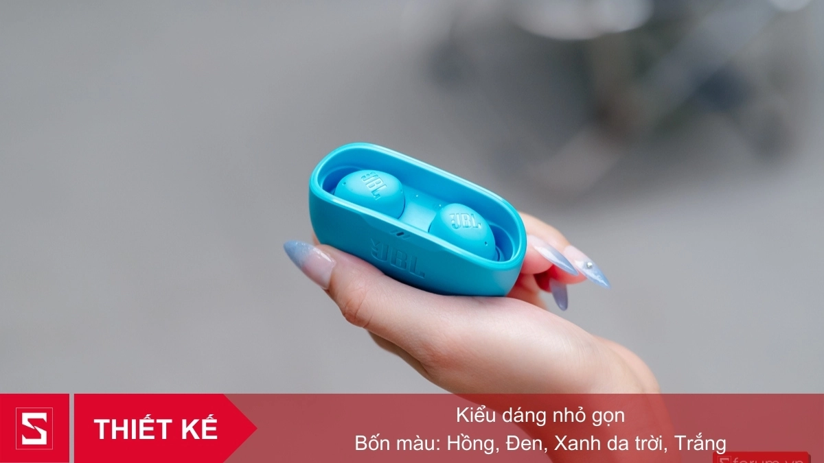 Thiết kế tai nghe JBL Wave Buds 2