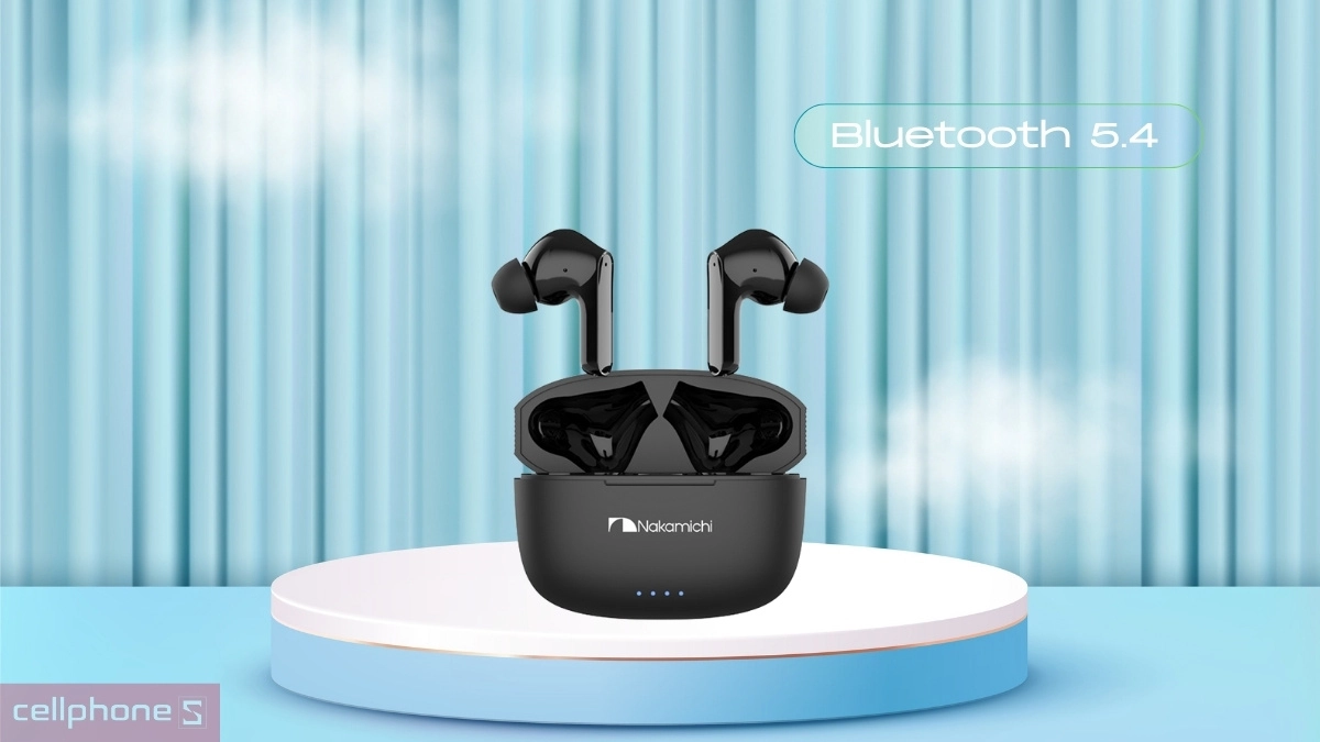 Kết nối trên tai nghe không dây Nakamichi Hue-Tulip