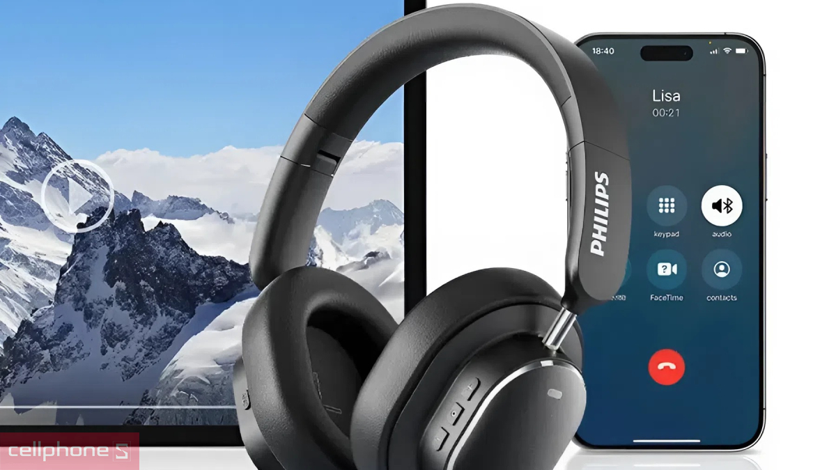 Kết nối tai nghe Philips TAH5519