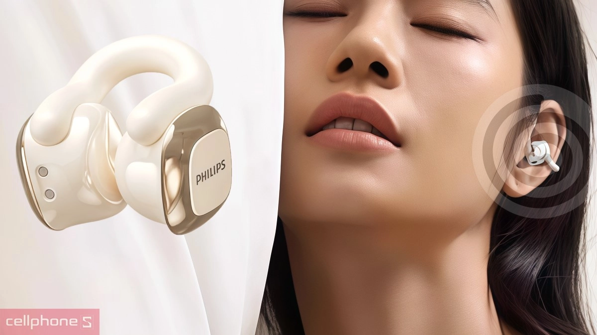 Khả năng kết nối trên tai nghe bluetooth OWS Philips TAQ4220