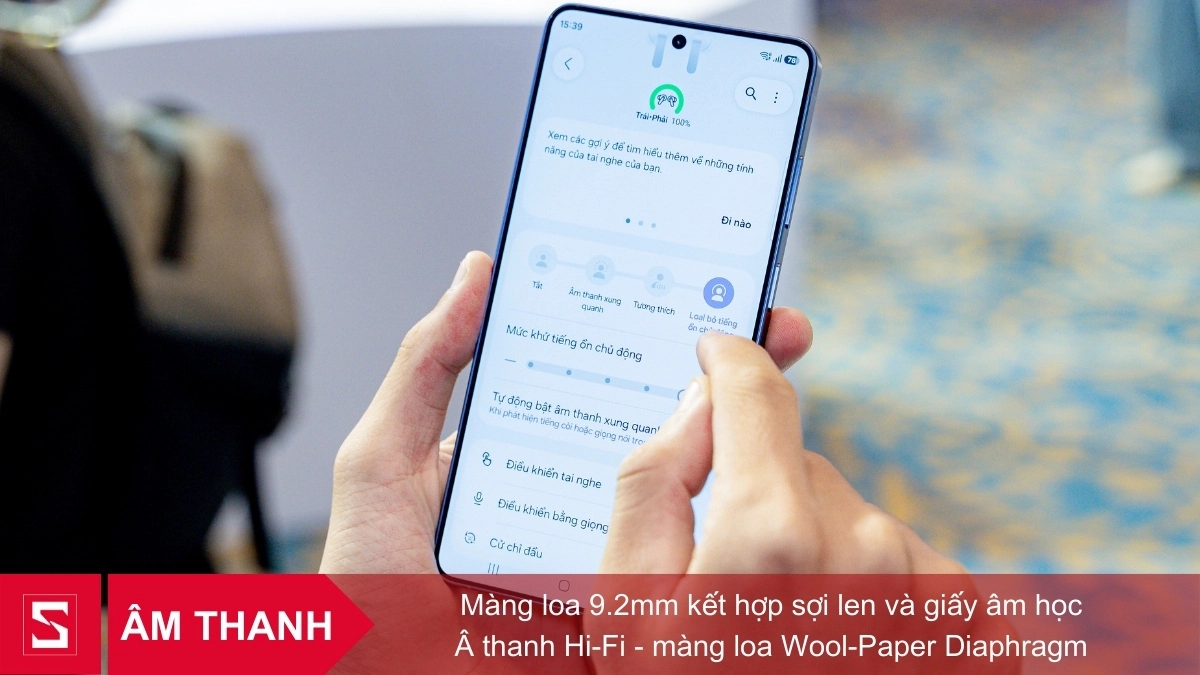 Chống ồn chủ động ANC trên Samsung Galaxy Buds4 Pro