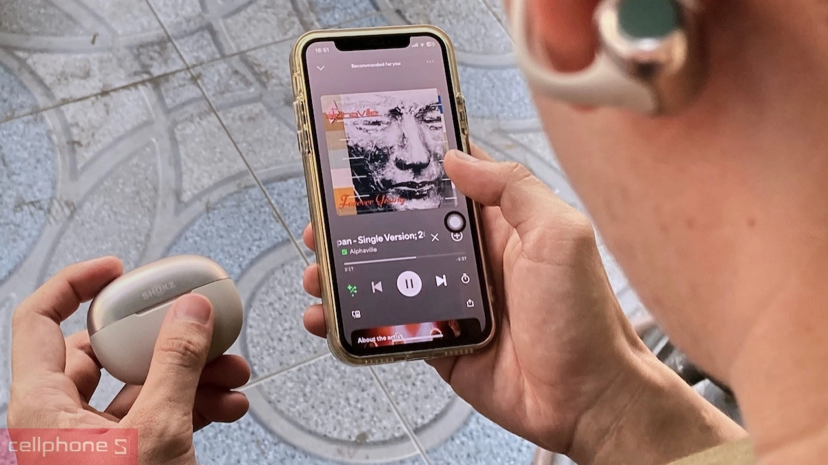 Kết nối tai nghe Shokz OpenDots One