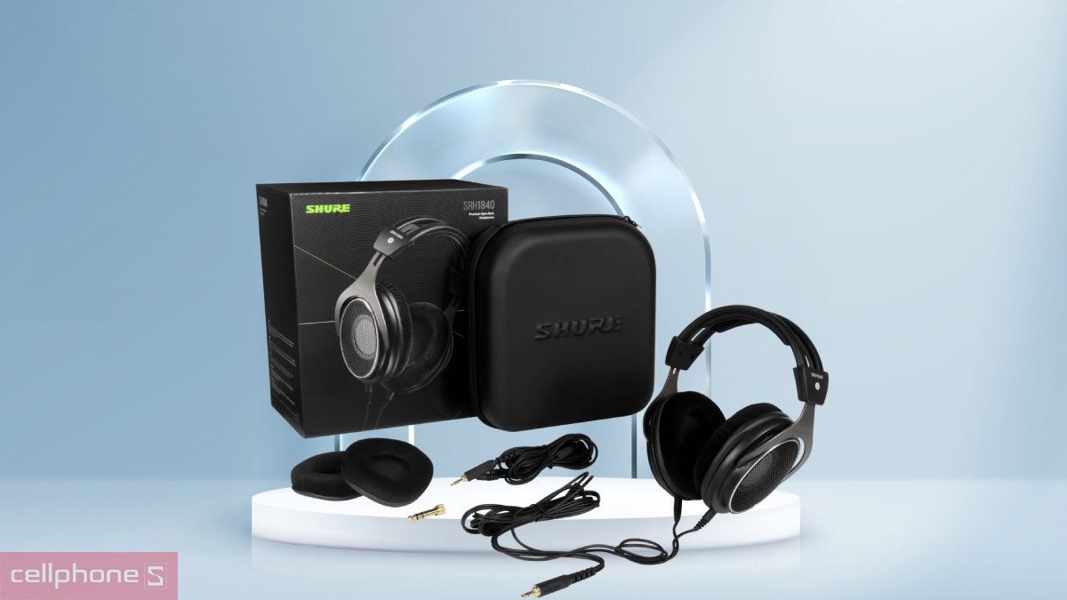 Khả năng kết nối tai nghe kiểm âm Shure SRH1840