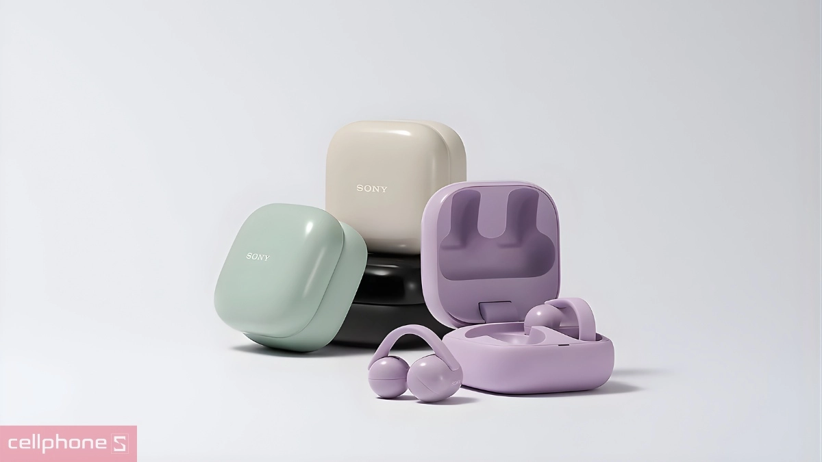 Thiết kế tai nghe Sony Clip WF-LC900