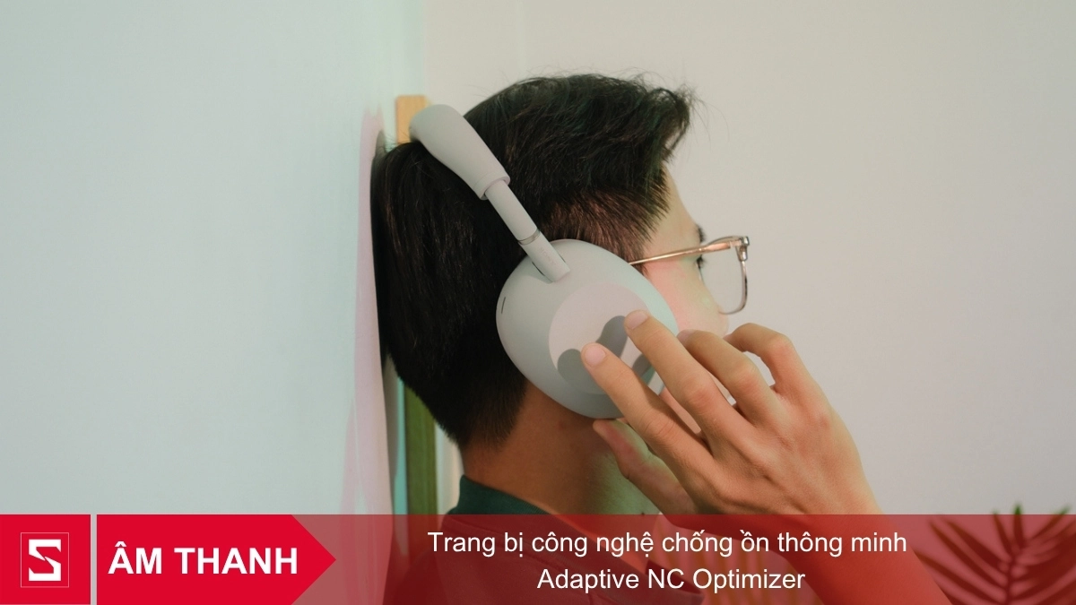 Tai nghe chụp tai Sony WH-1000XM6 được trang bị công nghệ Adaptive NC Optimizer