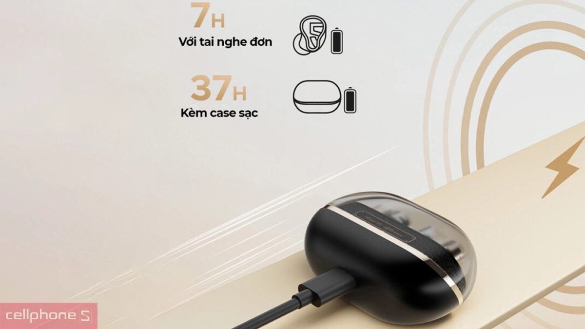 Thời lượng pin của tai nghe Bluetooth SoundPEATS H3