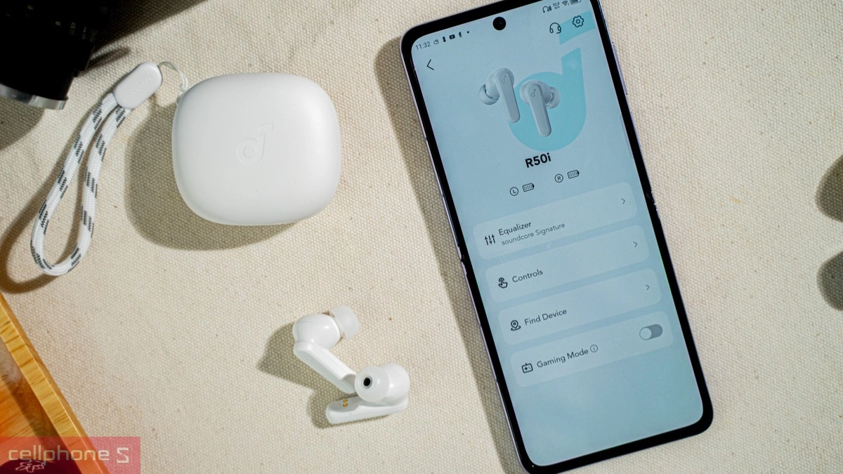 Micro cùng thời lượng pin ấn tượng của tai nghe không dây Anker Soundcore R50i NC