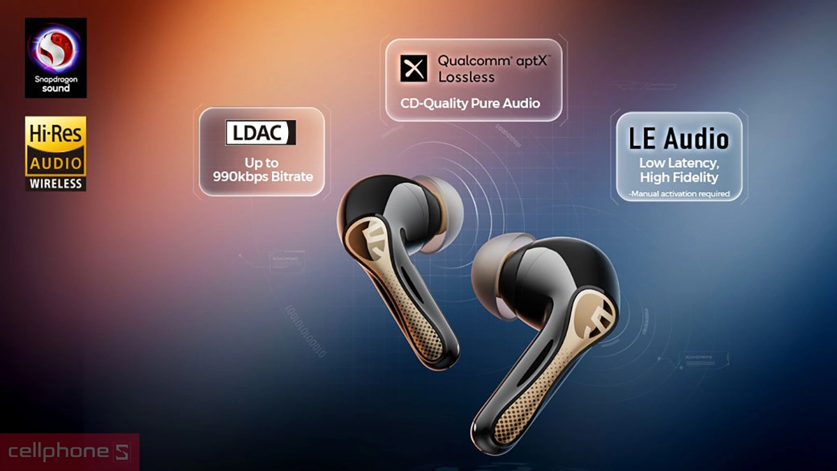 Âm thanh tai nghe không dây Soundpeats Air 5 Pro Plus