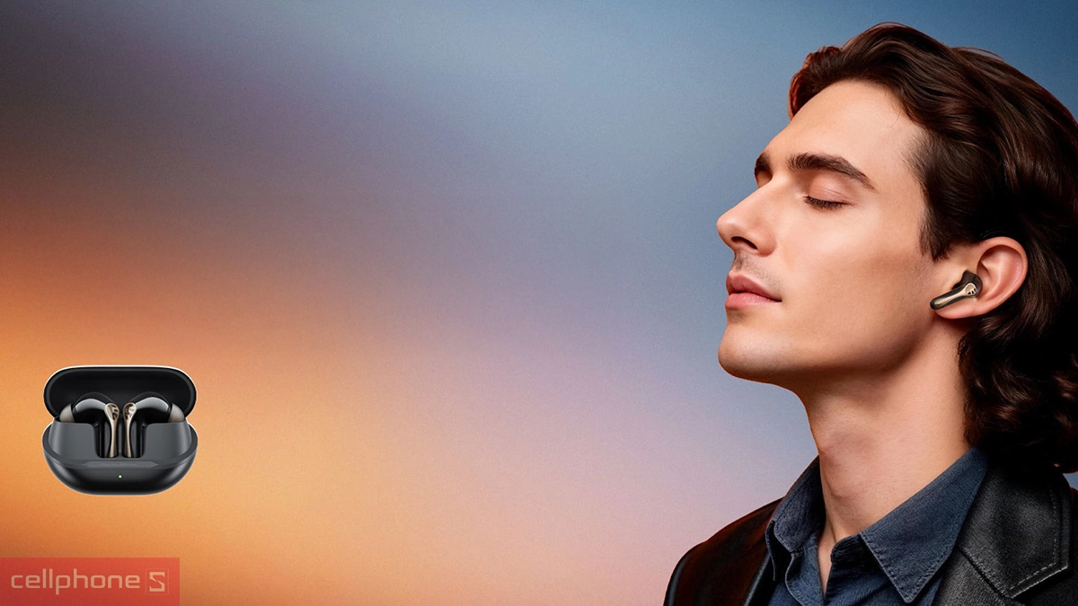 Thiết kế tai nghe không dây Soundpeats Air 5 Pro Plus