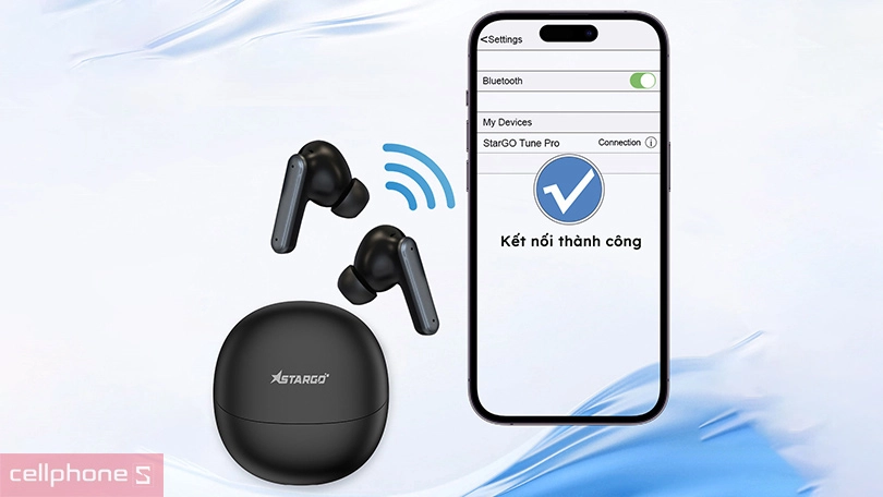 Pin và thời lượng sử dụng của tai nghe Bluetooth Stargo Tune Pro