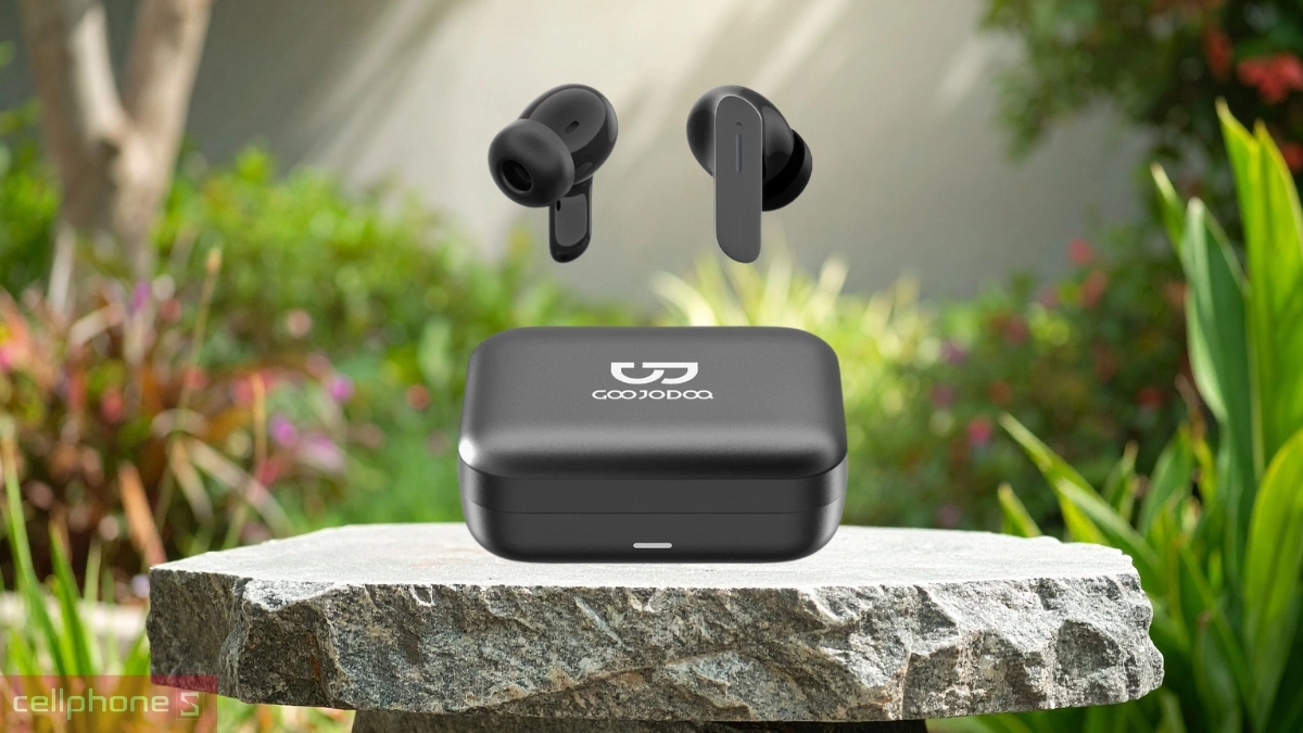 Micro lọc tiếng ồn trên tai nghe Bluetooth GOOJODOQ J241 hỗ trợ thu âm rõ ràng trong nhiều môi trường