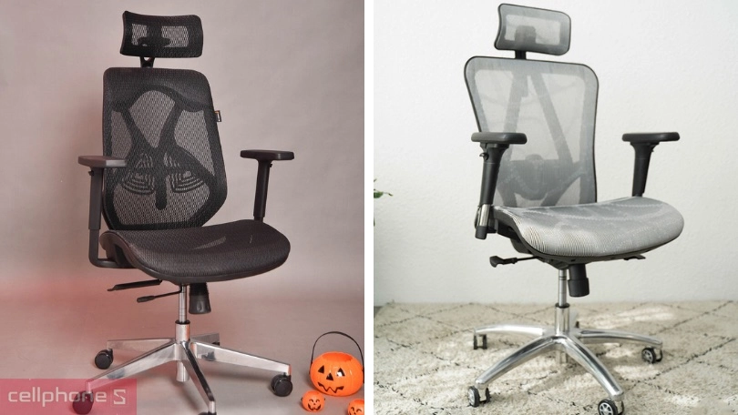 Đánh giá ghế công thái học E dra về thiết kế