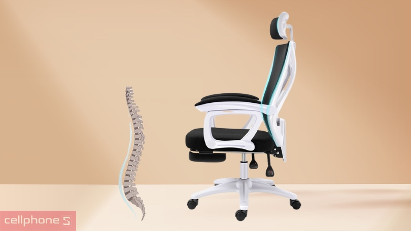 Ghế công thái học Resdani CTH-X6 thiết kế chữ S ôm trọn cột sống lưng